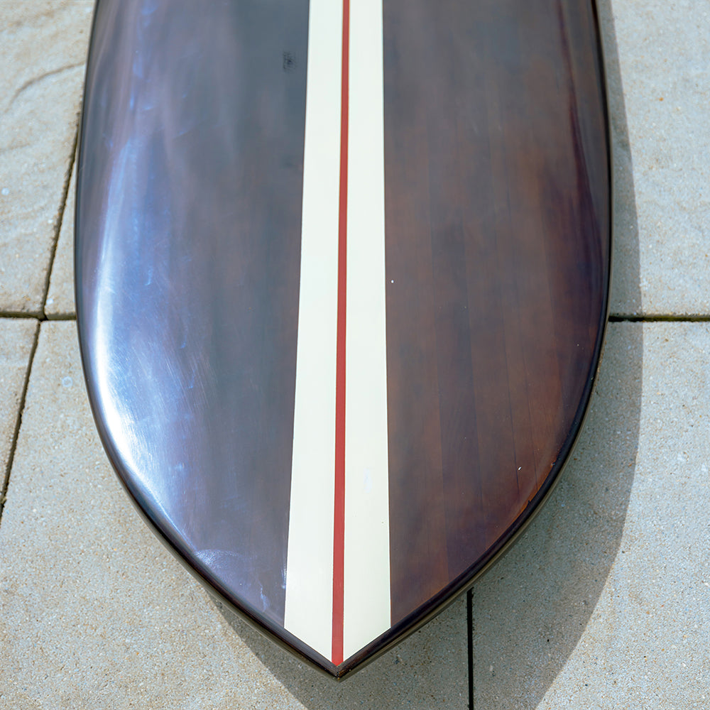 Paddle Board in Dark Painted Wood 11ft with 1 fin