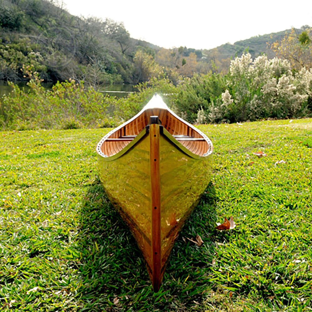 Skeena Canoe 18 with Ribs Handcrafted Red Cedar Wooden Canoe for Sale