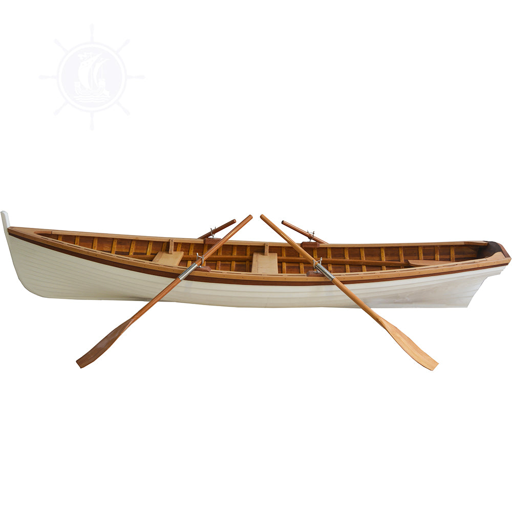 Clinker Built whitehall wooden rowboat 12