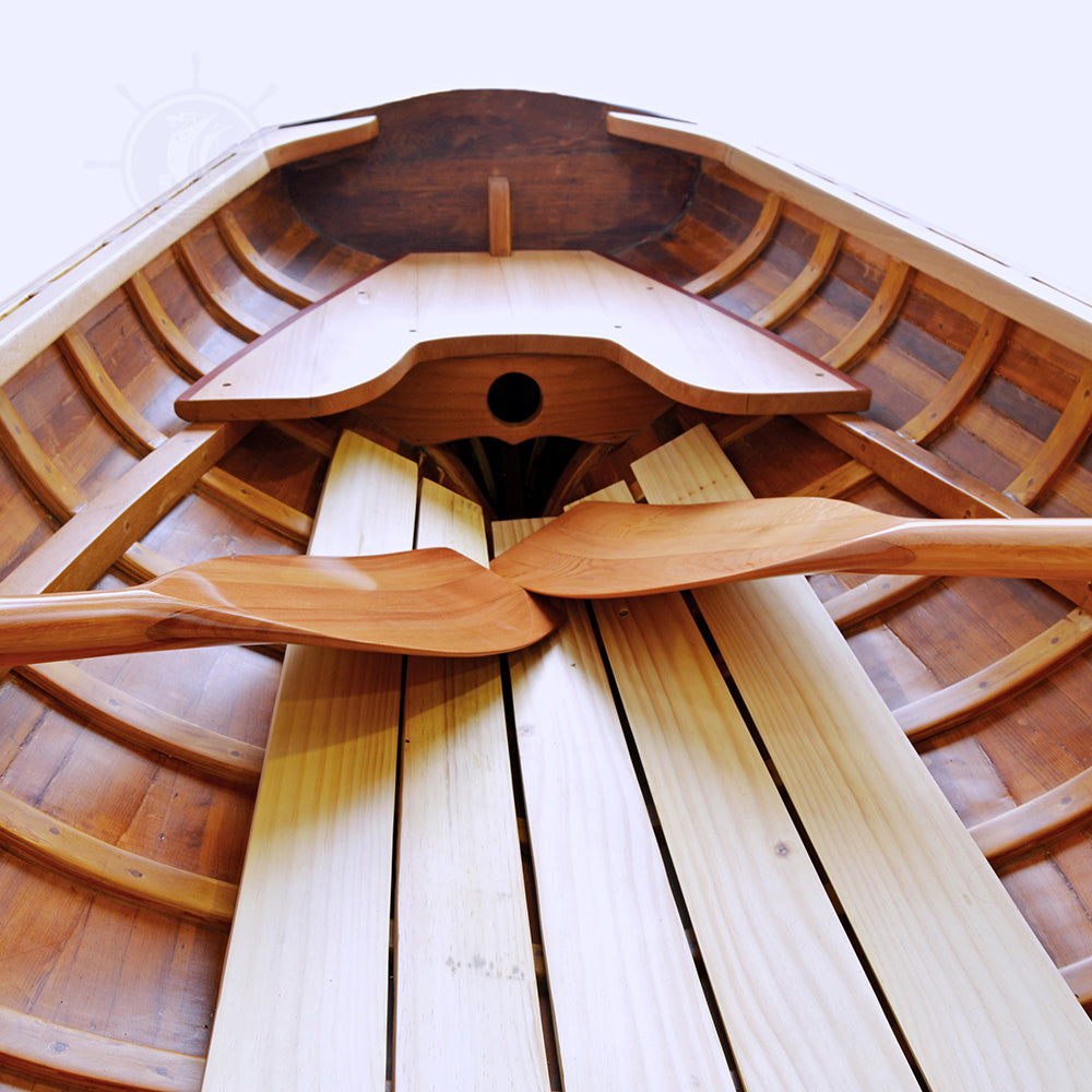 Clinker Built whitehall wooden rowboat 12