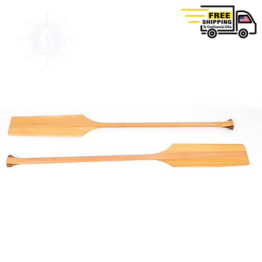 Wooden Canoe Paddle for 16' - 18' canoe |Handcrafted | Functional | Cedar Wood