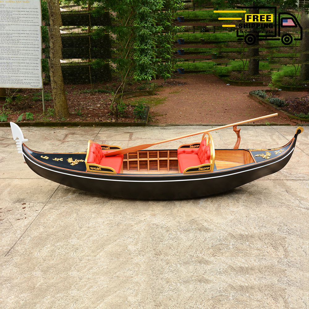 Venetian Gondola 15ft Wooden Boat