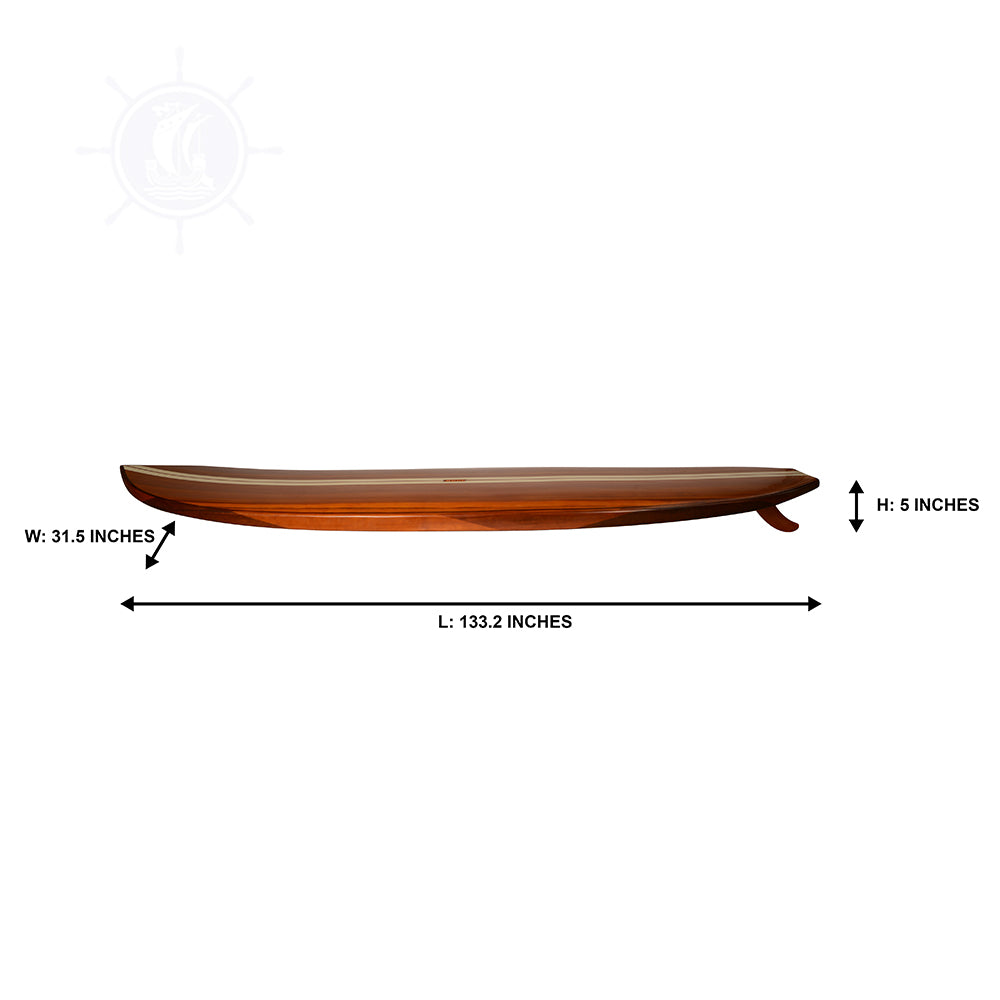 Paddle Board in Red Wood Grain 11ft with 1 fin