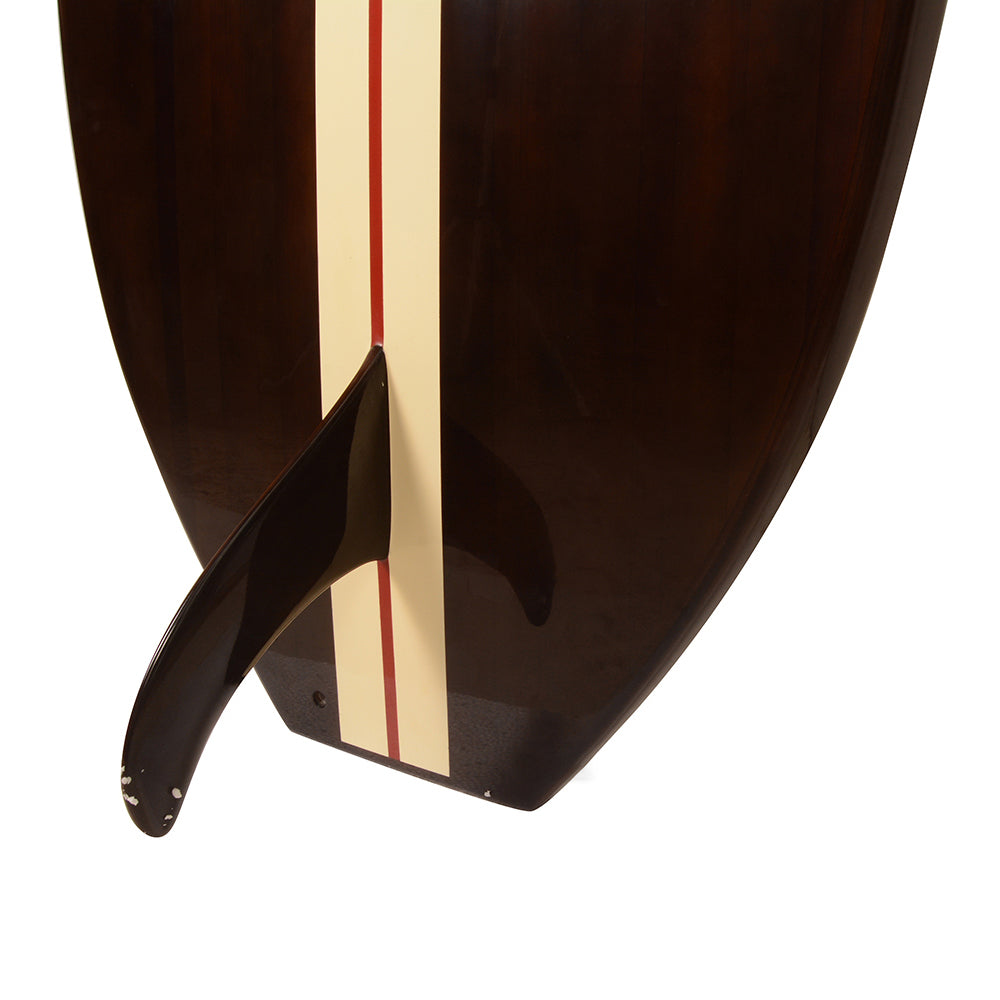 Paddle Board in Dark Painted Wood 11ft with 1 fin